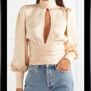 Cream blouse size medium